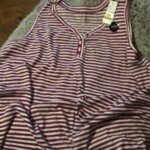 Lane Bryant striped swing tank